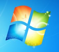 Windows logo z pozadí tapety